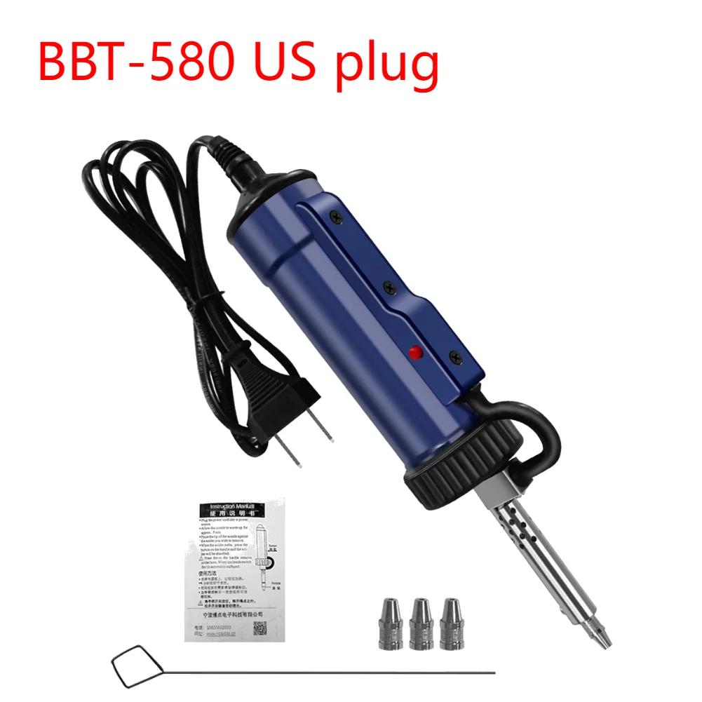 BBT-680 Electric Vacuum Suction Tin Gun Powerful Desoldering Pump 30W Hand Welding Tools Removal Soldering Sucker Pen Desolder