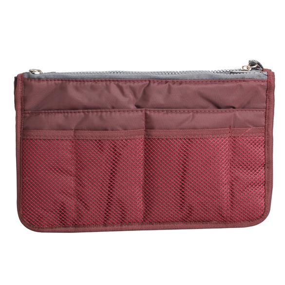 Portable Travel Insert Organizer Handbag Multiple Pockets Nylon Purse Large liner Women Lady Fashionable Makeup Organiser Bag