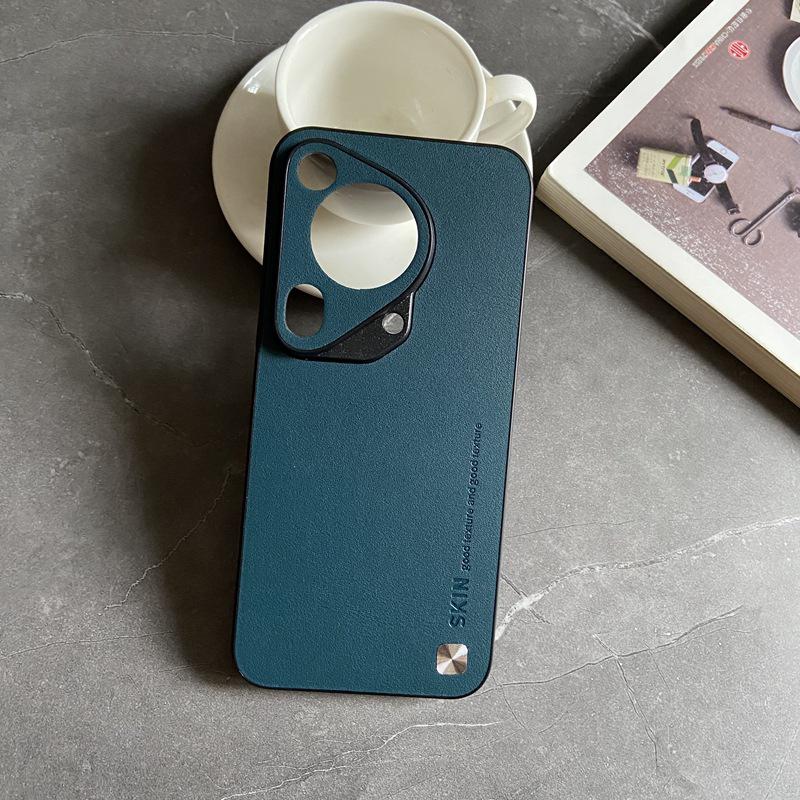 

Luxury Leather Shockproof Cases For Huawei P30 P40 P50 P60 P70 Pura 70 Pro 70 Ultra Mobile Case Flexible Soft Grip Back Cover Huawei P60 Pro зелений