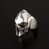 Retro Spartan Mask Large Ring For Men Punk Gothic Rock Hiphop Open Ring Biker Accessories Handmade Designer  Gift For Man