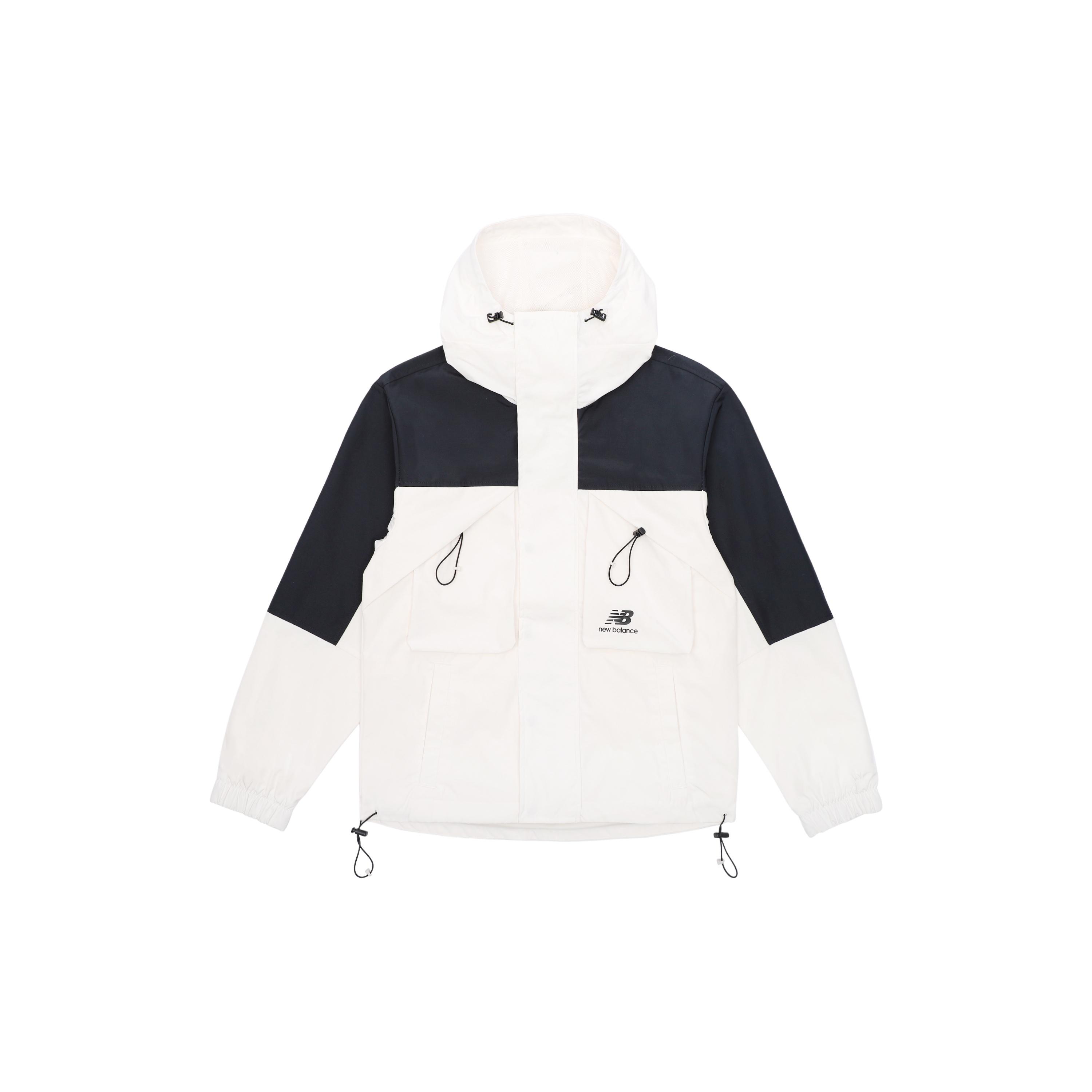 New Balance Men s New Balance Multiple Pockets Casual Sports Breathable Woven Jacket White AMJ13376-IV L
