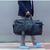 Black Leather Duffle Bag: Large Travel Carry-on