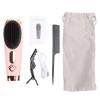 Cordless Straightening Brush 3 Temperature Settings 3000mAh Battery Portable Hair Straightener Brush Pink