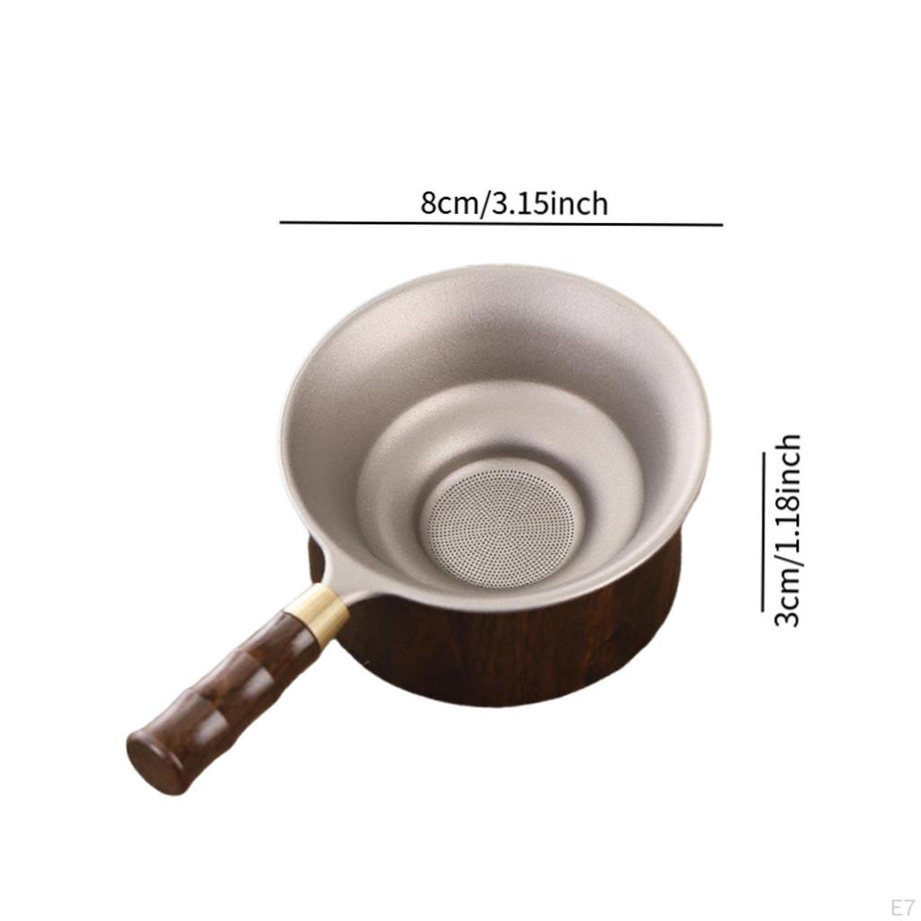 Teinfuser med fint maskenett Solid titansil for kjøkken, soverom, husholdning