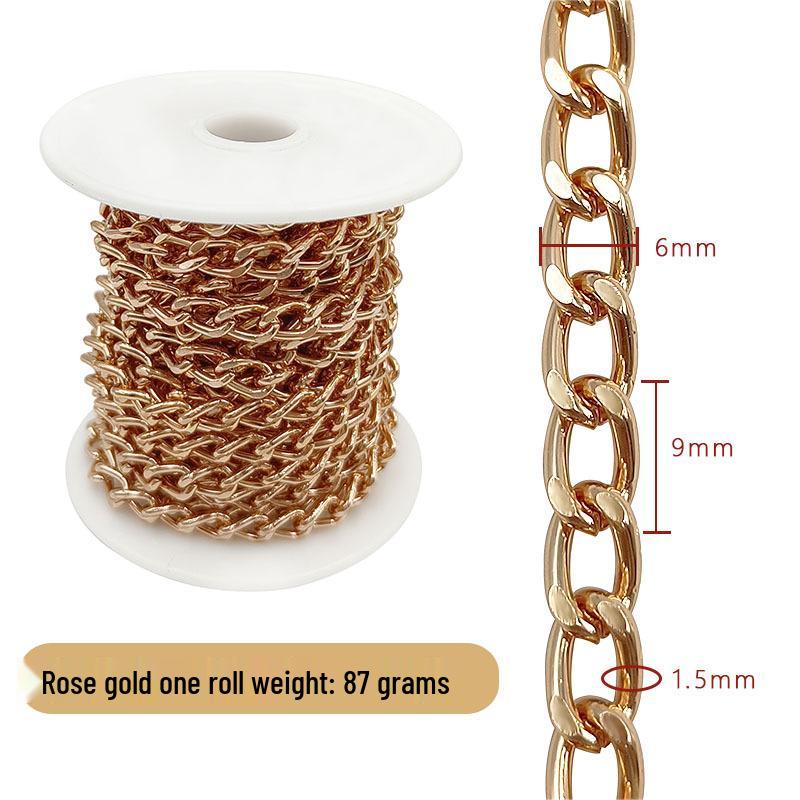 Cross-Border DIY Handmade Necklace: Semi-Finished Metal and Aluminum Chain Jewelry Accessories