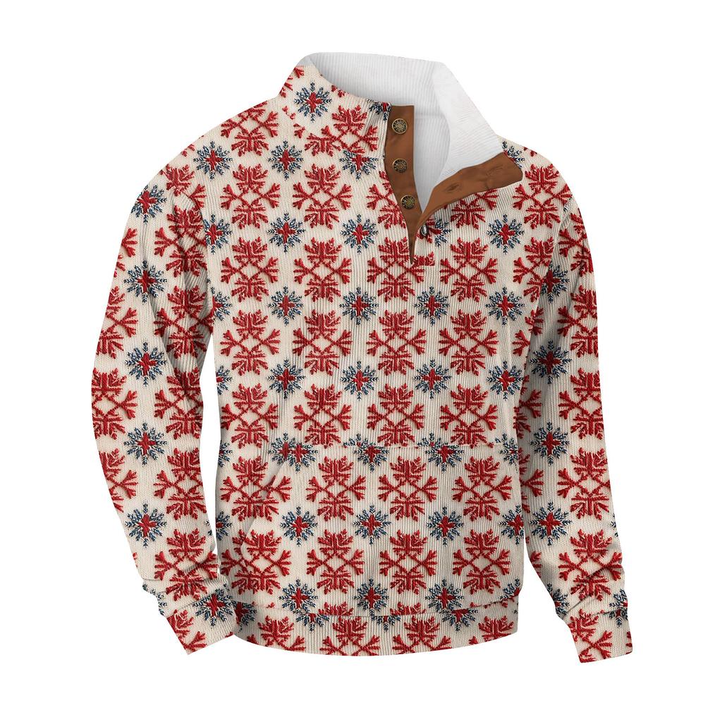 Men's Standing Collar Sweatshirt Is Outdoor Casual Sweaters Tops