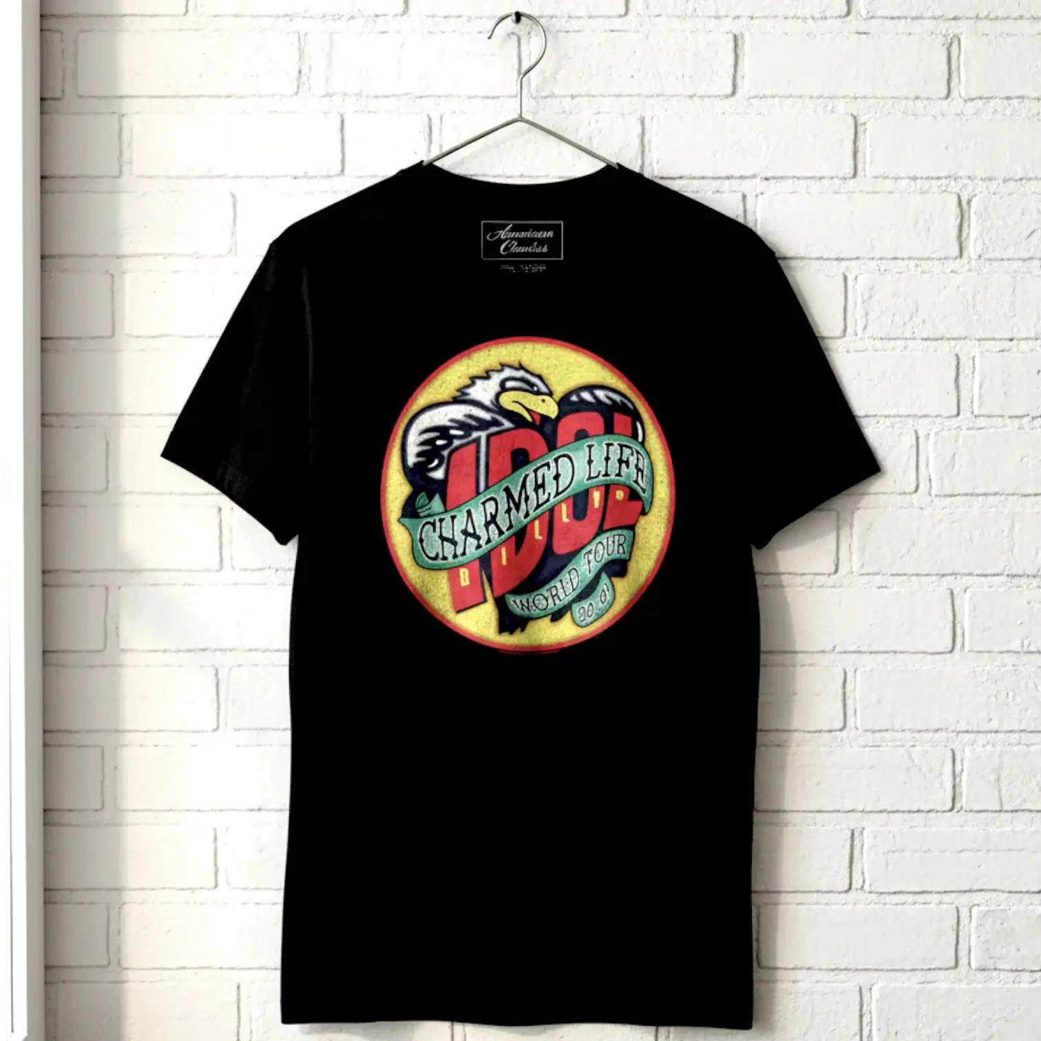 Billy Idol Charmed Life World Tour 1990-91 Men s T Shirt XXL