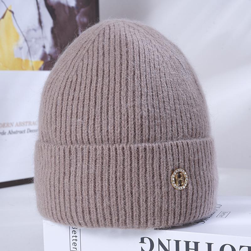 

Шапка Жіноча Зимова Тепла В язана Шапка Флісова Потовщена Вітрозахисна Вовняна Шапка