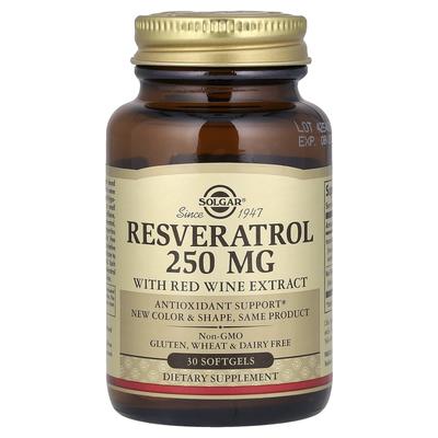 Resveratrol, 250 Mg, 30 Softgels