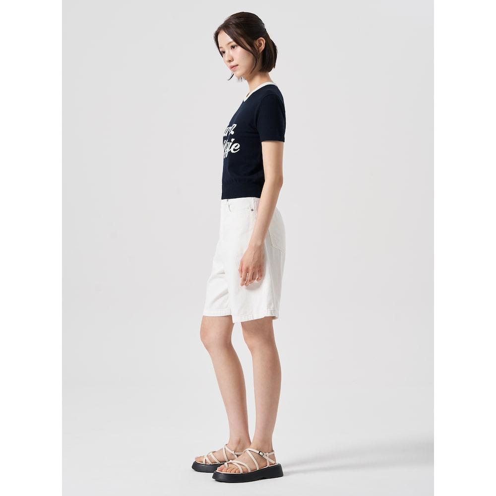 8SECONDS Lettering Short Sleeve Pullover Navy (324751Lybr)