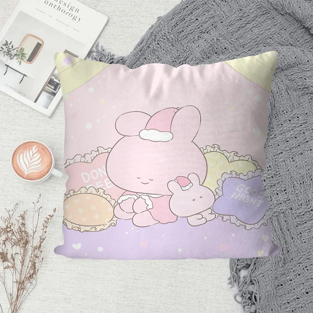 1PC Asamimichaan Asleep Asamim Pillow Case Pillow Covers Sofa Decorative Home Double-sided Printing Short Plush Cushion Cover