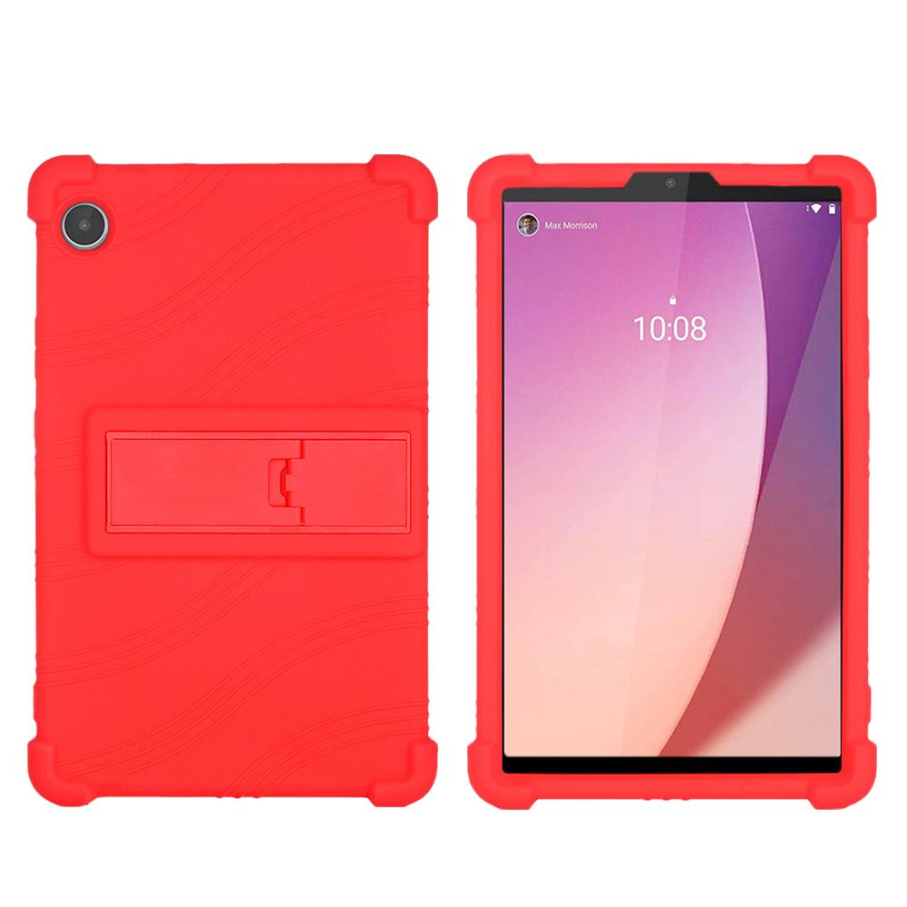 Чехол-подставка для планшета Lenovo M8 4-го поколения, чехол-подставка для Lenovo tab m8 TB-300FU, 8,0 дюймов, 2023, силиконовый защитный чехол от падения красный