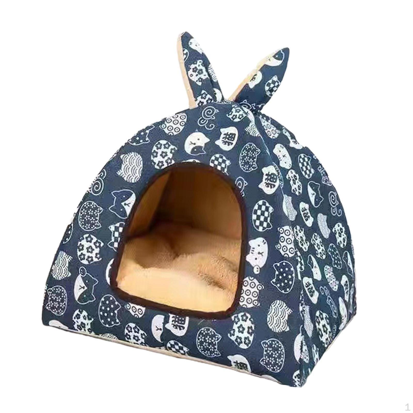 

Гнездо с подушкой для использования в помещении, палатка-кровать для домашних животных чихуахуа и померанского шпица cat M