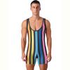 Costume da bagno intero da uomo senza maniche slim fit fitness palestra body sportivo uomo abbigliamento da surf