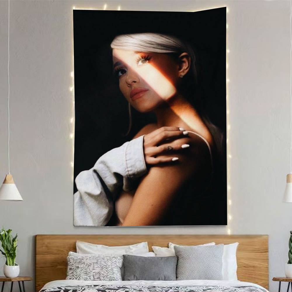 Hot Singer Ariana Ggrande Flags Wall Hanging Background Art Banner For Bedroom Home Outdoor Decor