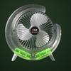 Stylish Colorful Led Desk Fan Portable Usb Rechargeable Mini Fan For Home And Office