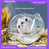 "Golden Bear Acrylic Hamster Bathroom – Transparent, Deodorant, Splash-Proof Toilet and Bath Sand for Small Pets"