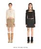 Double Hips Zipper Cargo Skirt_Beige