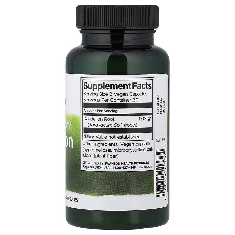 Full Spectrum® Dandelion Root, 515 Mg, 60 Vegan Capsules