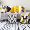 New Nordic-style Simple Geometric Pattern Pillowcase for Summer Ins Sofa Headrest Without Pillow Core