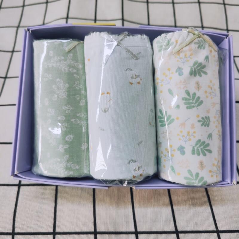 

Deanfun Women s 7A Antibacterial Xinjiang Cotton Mid-Waist Briefs (3-Pack) 2XL