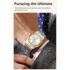 POEDAGAR Luxury Business Male Watch Waterproof Luminous Week Date Wristwatch Stainless Steel Trendy Quartz Watches for Men
