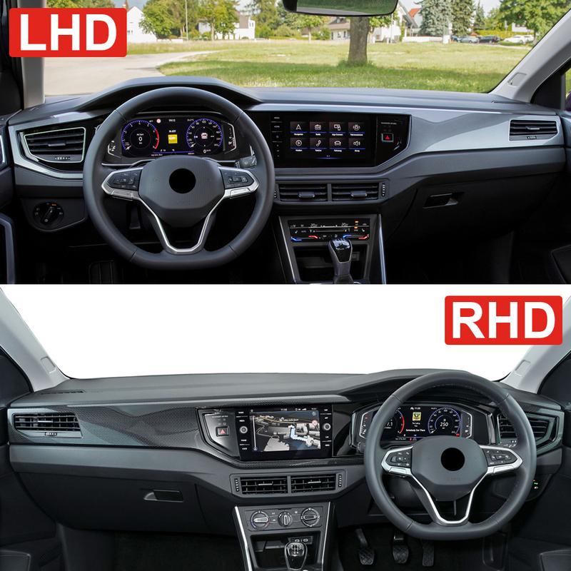 For Volkswagen VW Polo AW1 BZ1 2017- 2024 2025 Car Dashboard Non-Slip Cover Avoid Light Anti-UV Carpet