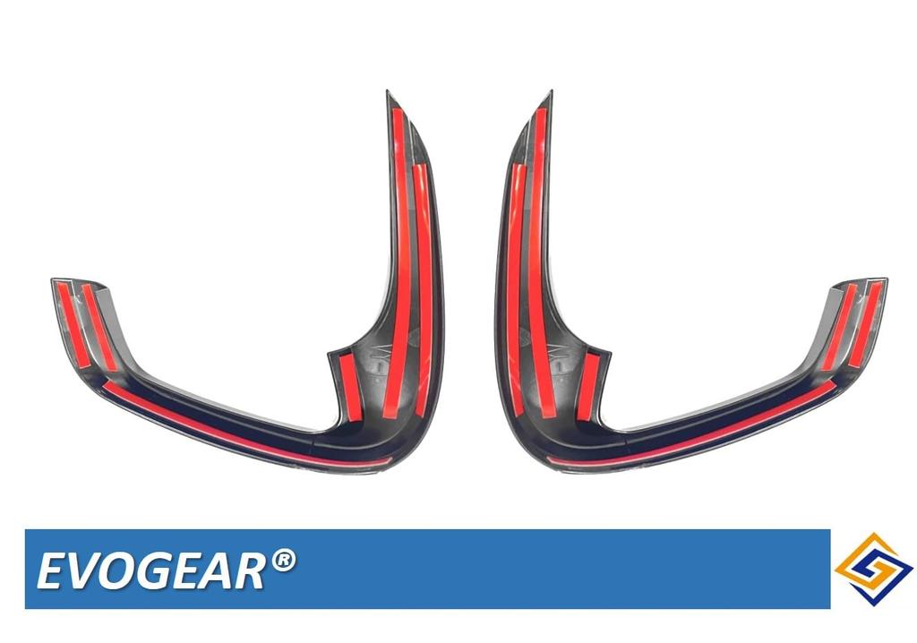 EVOGEAR Aftermarket Abdeckung für Seitenkanal-Panel des Klimaanlagen-Lüftungsschlitzes (Klavier schwarz) für Toyota New Voxy/Noah Serie 90 (Ab Januar 2022)