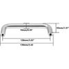 Round Bar Cabinet Pulls,ULIFESTAR SUS304 Wired Cabinet Pull,Sturdy Wire Pull Solid Handle,Durable Solid Core Cabinet Pulls,8PCS Modern Luxury Drawer