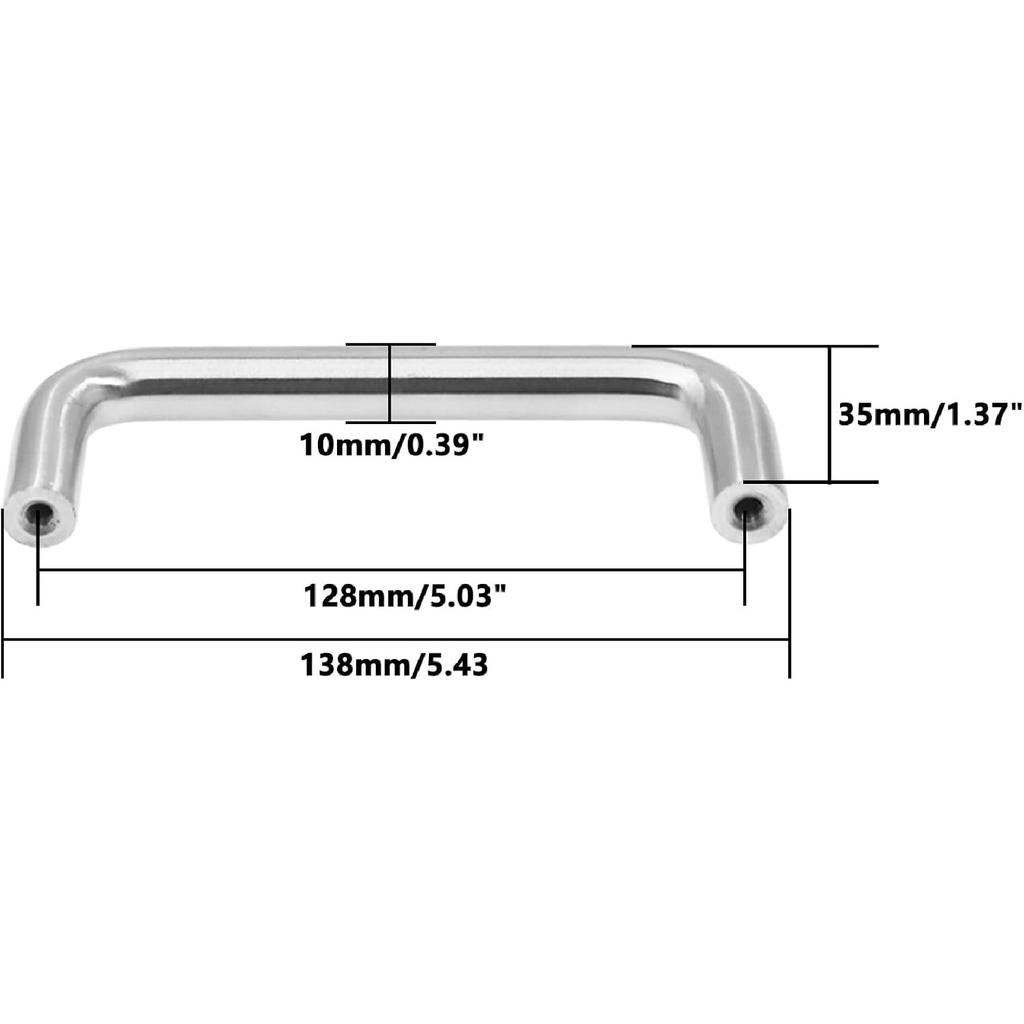 Round Bar Cabinet Pulls,ULIFESTAR SUS304 Wired Cabinet Pull,Sturdy Wire Pull Solid Handle,Durable Solid Core Cabinet Pulls,8PCS Modern Luxury Drawer