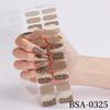 22Tips French UV-Free Gel Nail Stickers Leopard Print Full Cover Gel Polish Nail Strips DIY Manicure Decoration