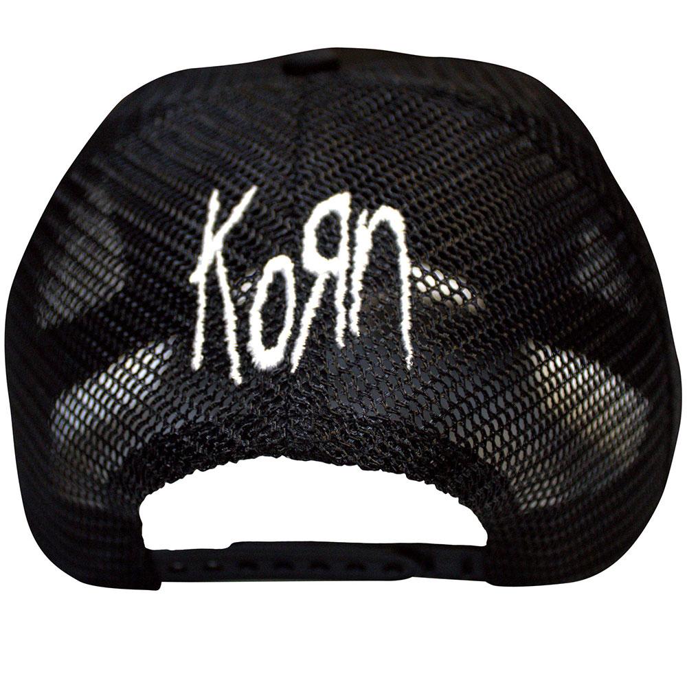 Korn Unisex Adult Sonic Silver Back Print Logo Trucker Cap