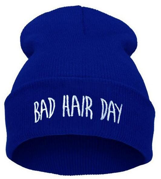 

15 Colors Winter Unisex Funny Bad Hair Day Hip Pop Beanie Hat Women Men Ski Cap M