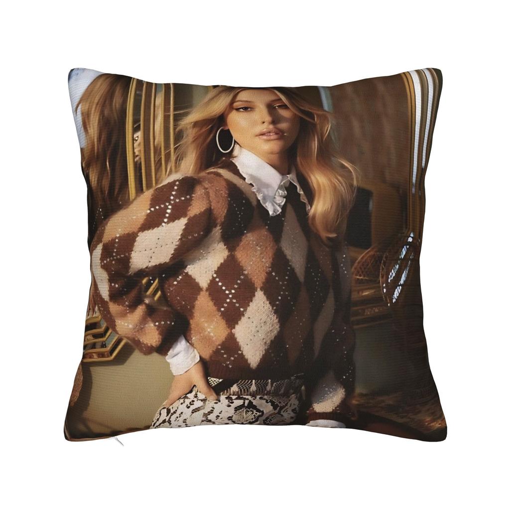Madelyn Cline Beautiful Actress Poster Pillow Cover Kawaii Pillow Case For Sofa Bedroom Home Decor Design Pillowcases Gift Idea