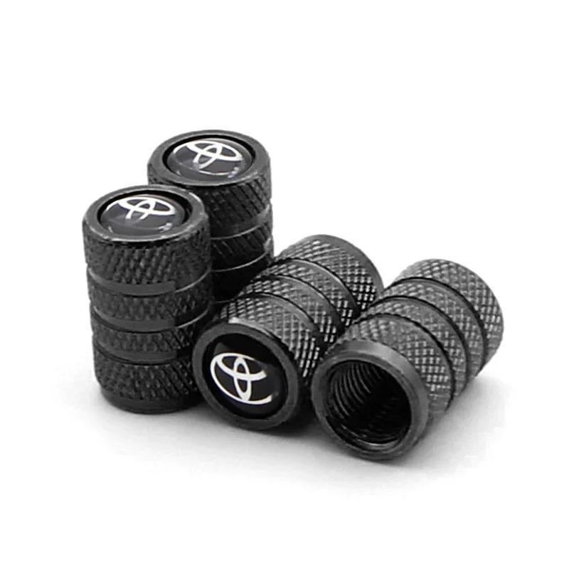 LGPE6 New Car Valve Cap Decorative Dustproof Tire Valve Stem Caps For Toyota RAV4 Corolla Camry Frontier Supra C-HR Hilux Tacoma Prado