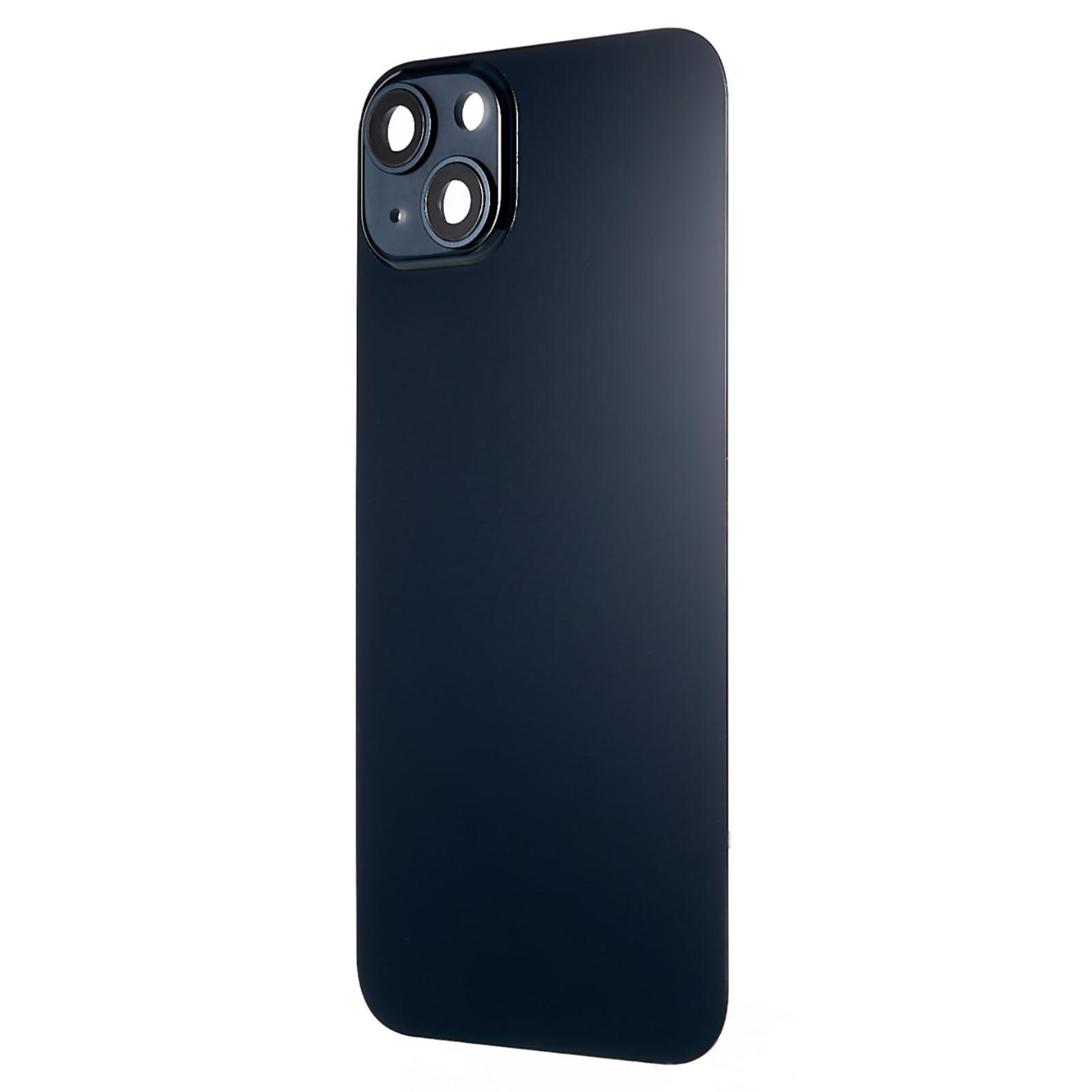 

For iPhone 14 Plus Battery Housing with Bracket+Camera Lens Cover+Magnetic Ring Replacement Part (without Logo) Black