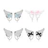 Plush Angel Wing Side Clip Teens Girl Y2K Hair Styling Clip Cool Girl Headdress