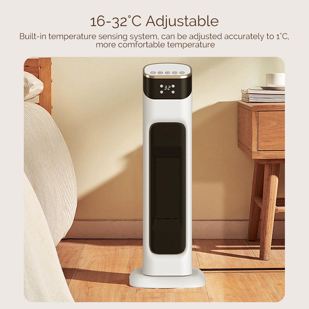 Elektrischer Ofenheizlüfter 1500W PTC Schnelle Wärme Heimgebrauch Schlafzimmer Einstellbare Temperatur Raumheizlüfter Gebläse Wärmer Heißluftheizung Innenbereich
