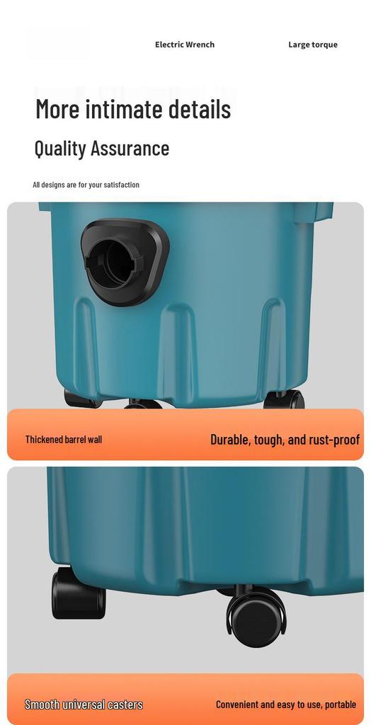 High-Power Industrial Lithium Battery Vacuum Cleaner for Home, Car, and Commercial Use