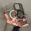 Ultra Thin Transparent Hard Phone Case For iPhone 15 17 Air 16 14 13 12 Pro Max Plus Magsafe Wireless Charge Magnetic Funda Capa