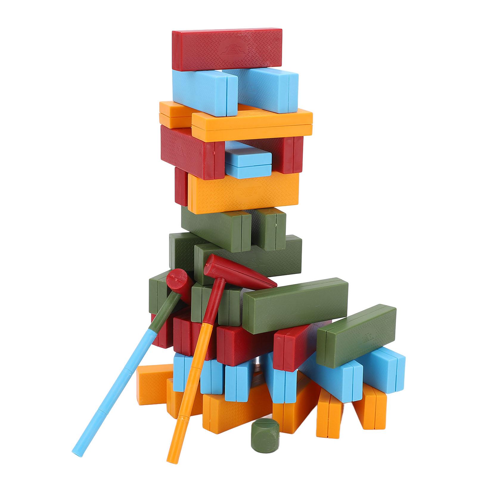 Tumble Tower Tumbling Family Block Stacking Game for Parent Children Interaction Yard Outdoor