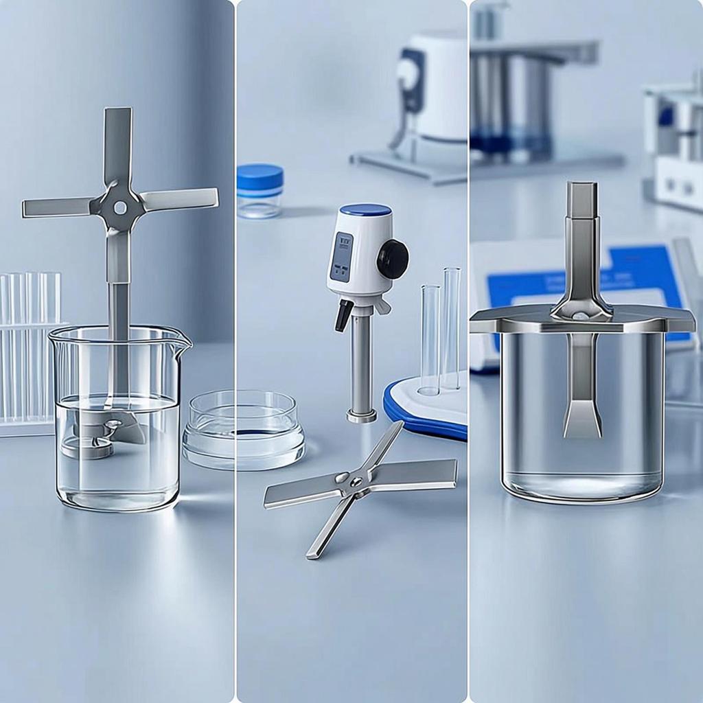 Scientific Dispersing Impeller 304 Stainless Steel Four with Center Hole CrossShaped Mixing