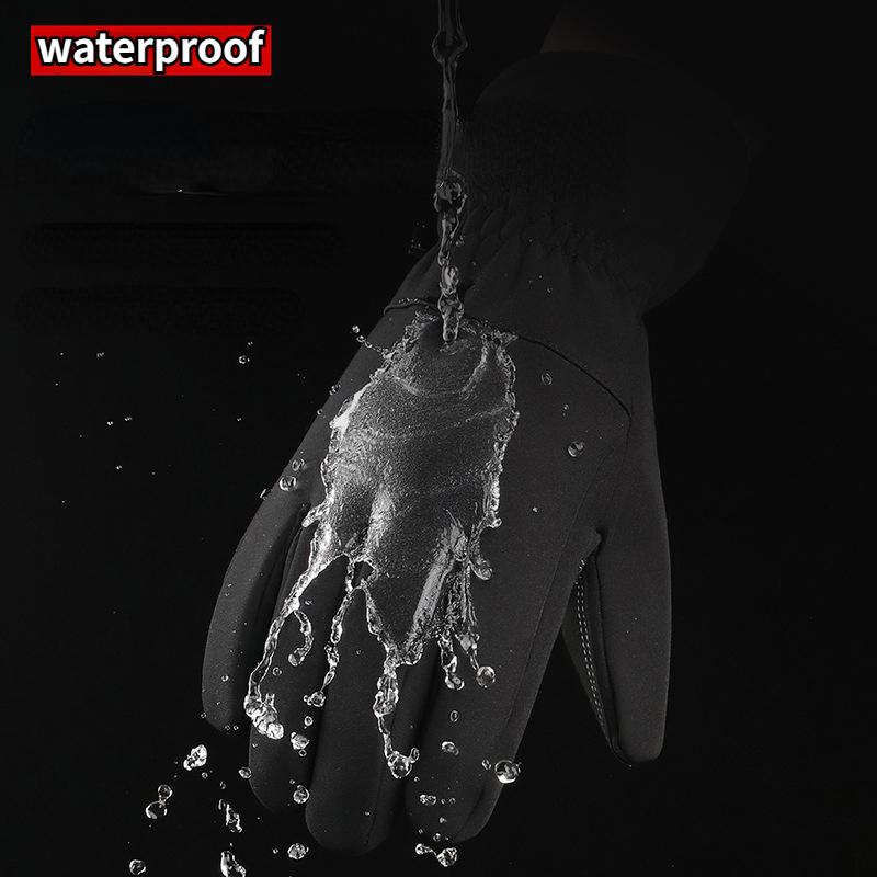 Neue Winter Plüsch Warme Handschuhe Outdoor Skifahren Radfahren Bergsteigen Touchscreen Anti Slip Wasserdicht Winddicht