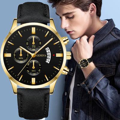 Men's Business Quartz Watches Original Design Casual Man's Wristwatches Best Gifts Clock for Husband,Family,Friend
