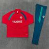 Adult National Team Soccer Training Jerseys Long Sleeve Half Zip Cotton Blend Sports Wear