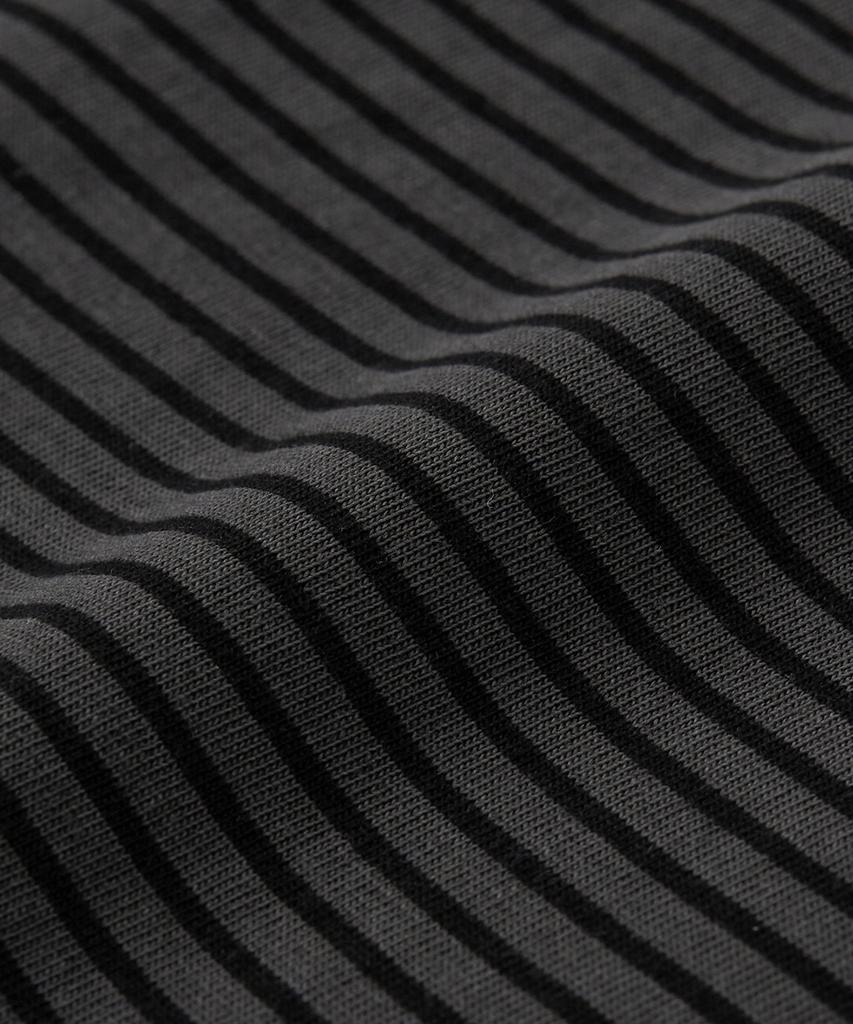 EXCONTAINER Pigment Dyed Stripe Half T-Shirt (Chacoal)