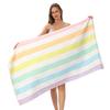 Color Stripe Series Double-sided Fleece Absorbent Printing Quick-drying Swimming Beach Bath Towel Straight