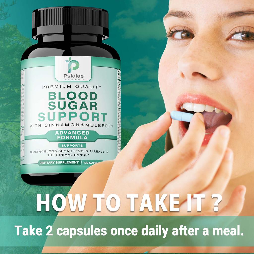 Normal Blood Sugar Support Supplement - Support Blood Sugar Levels Already In The Normal Range - with Cinnamon, Bitter Melon, Chromium, Mulberry