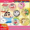 Crayon Shin-chan Double Flash Embroidered Button Badges Blind Box Anime Collectibles
