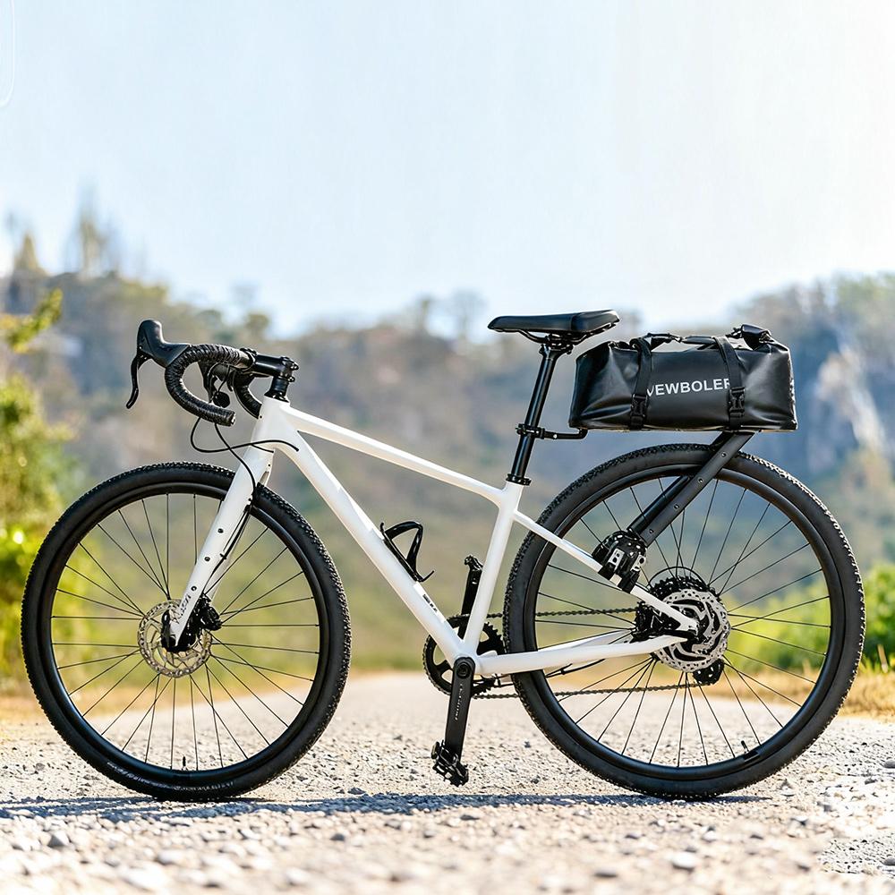 NEWBOLER Aeropack Lega di Alluminio Portapacchi per Bicicletta Serratura a Combinazione Borsa da Bici Bikepacking Per Bici MTB e Gravel Portapacchi Scaffale